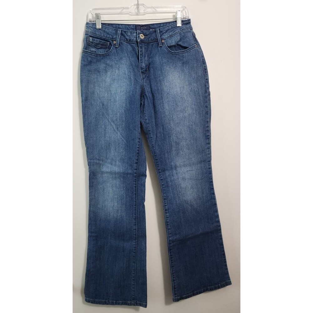 Levis Womens Sz 12 Bold Curve Boot Cut Jeans Classic Denim Foldover Pocket